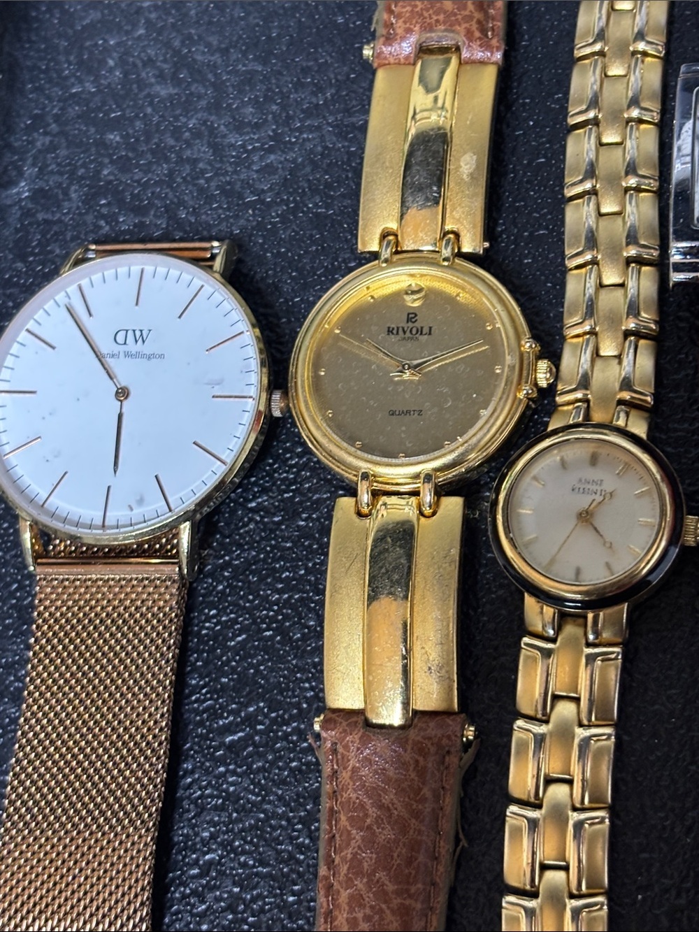 Leather Stainless Steel Bundle of Watches NEED BATTERIES! 10 Watch Mixed Brands - Picture 5 of 10